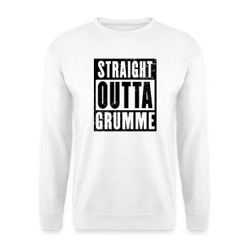 Straight outta Bochum Grumme Ruhrpott Ruhrgebiet - Unisex Pullover - Weiß - Vorne