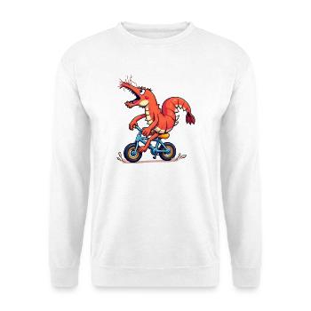 Colorful Cycling Shrimp - Unisex Sweatshirt - white - Front