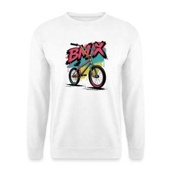 Graffiti Vintage BMX Bike Art - Unisex Sweatshirt - white - Front