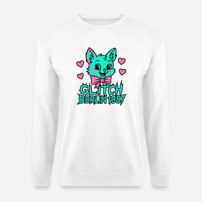 Glitch Berlin 1987 - Unisex Pullover - Weiß