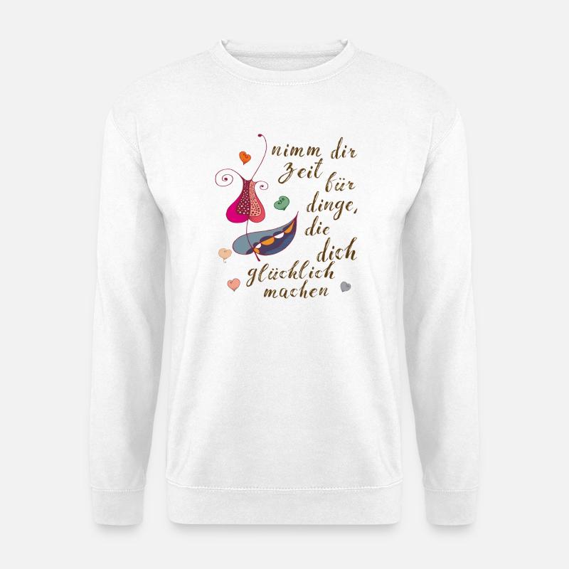 take your time - Unisex Sweatshirt - white