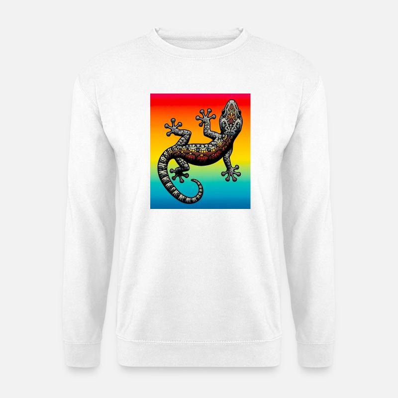 Gecko - Unisex Pullover - Weiß