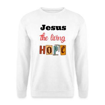 Joie de vivre Hope Design - Sweat-shirt Unisexe - blanc - Devant