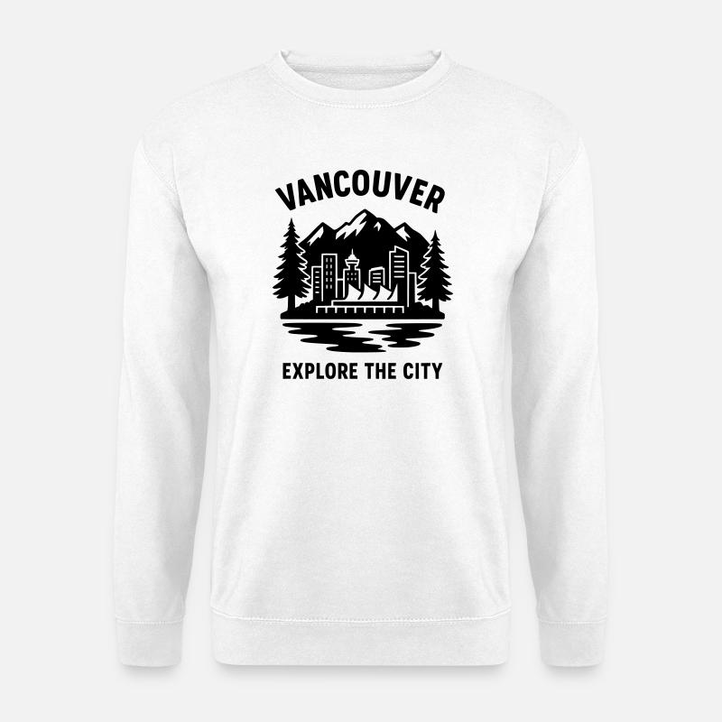 vancouver silhouette - Unisex Pullover - Weiß