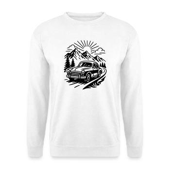 Vintage car - Unisex Sweatshirt - white - Front