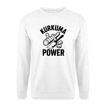 kurkuma power - Unisex Pullover - Weiß - Vorne