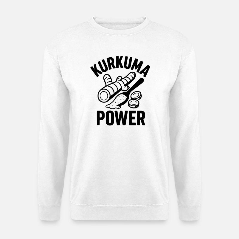 kurkuma power - Unisex Pullover - Weiß