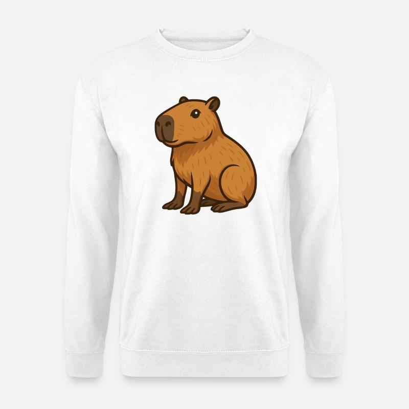 Wombat Capybara Biber - Unisex Pullover - Weiß