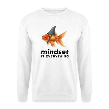 Goldfish Mindset Helm - Unisex Pullover - Weiß - Vorne