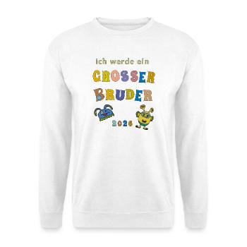 I'm going to be a big brother in 2026 - Unisex Sweatshirt - white - Front