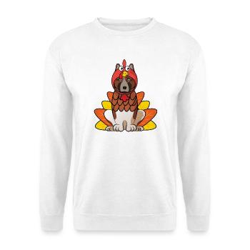 American Akita Thanksgiving Chien Costume Tenue pour animaux de compagnie - Sweat-shirt Unisexe - blanc - Devant