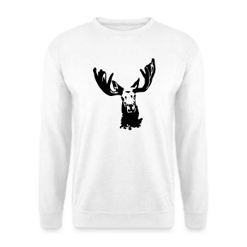 Elk - Unisex Sweatshirt - white - Front