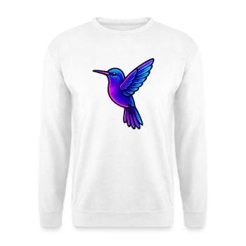 Neon Hummingbird Animals - Unisex Sweatshirt - white - Front