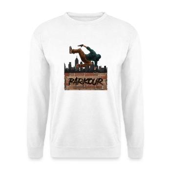 Parkour - Unisex Pullover - Weiß - Vorne