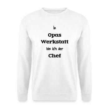 In Opas Werkstatt - Unisex Pullover - Weiß - Vorne