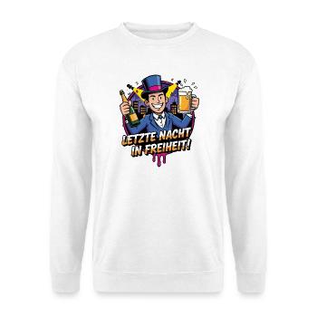 Last Night Freedom Party - Unisex Sweatshirt - white - Front
