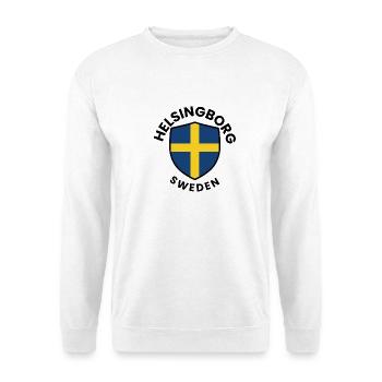 Shield with Swedish Flag - Unisex Sweatshirt - white - Front