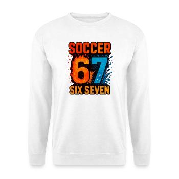 Soccer 67 | Six Seven - Unisex Sweatshirt - white - Front