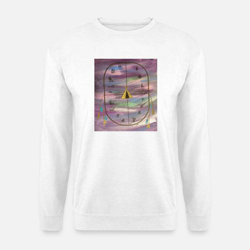 Ceremony drum - Unisex Sweatshirt - white