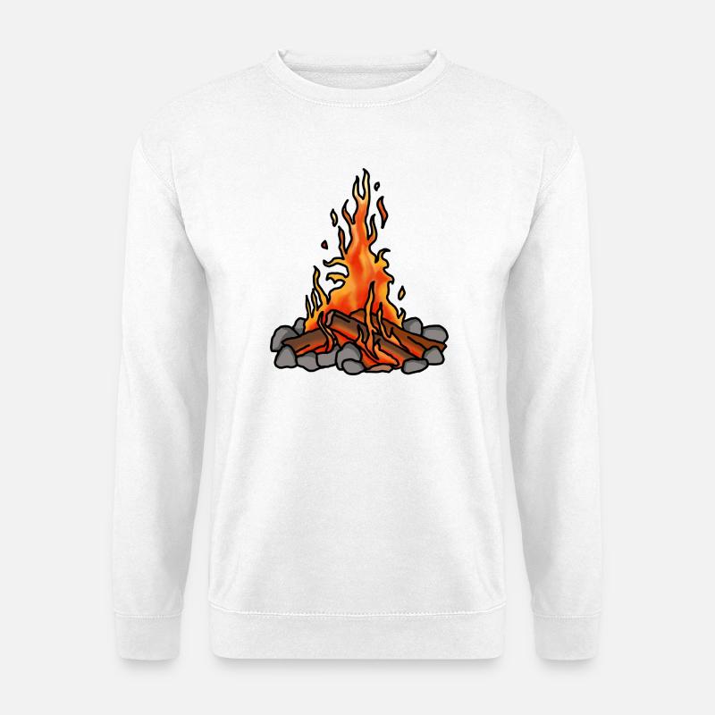 Lagerfeuer - Unisex Pullover - Weiß