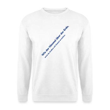 Heaven Over Earth Diagonal Text - Unisex Sweatshirt - white - Front