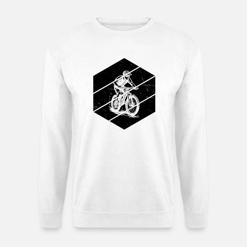 Coole Mountainbike Inspiration - Unisex Pullover - Weiß