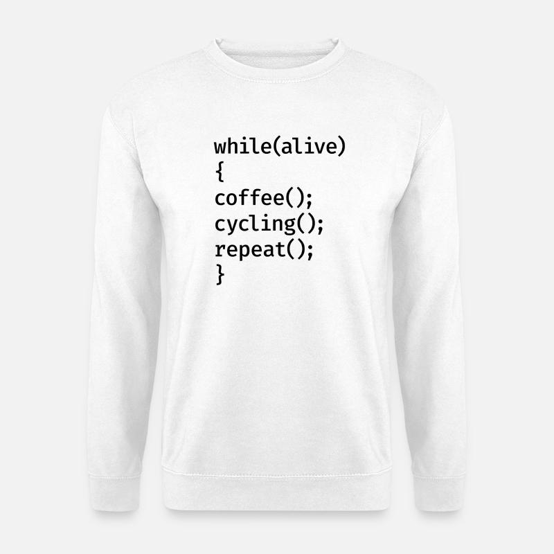 Coding Cycling - Unisex Sweatshirt - white