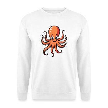 Costume de pieuvre Poulpe Animal marin Carnaval océanique - Sweat-shirt Unisexe - blanc - Devant