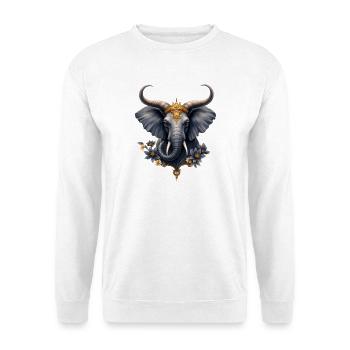 Imperial Elephant Blue Flower - Unisex Sweatshirt - white - Front