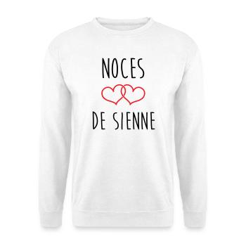 Hochzeit von Siena 74 Jahre Ehe - Unisex Pullover - Weiß - Vorne