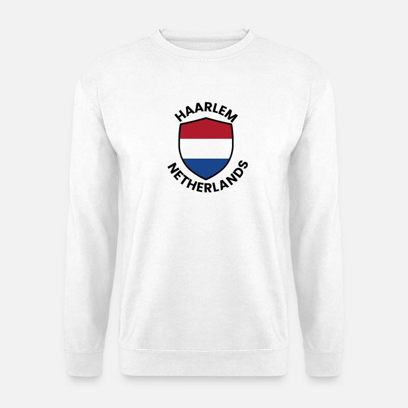 Harlem Netherlands Shield - Unisex Pullover - Weiß