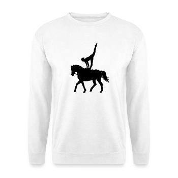 Volti Fille - Sweat-shirt Unisexe - blanc - Devant
