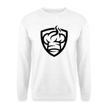 Icône du Chapeau de Chef - Sweat-shirt Unisexe - blanc - Devant