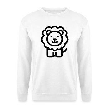 Löwe - Unisex Pullover - Weiß - Vorne