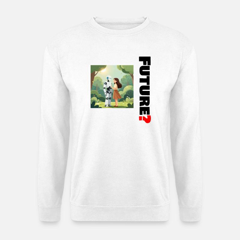 Zukünftiger Freund im Wald - Unisex Pullover - Weiß
