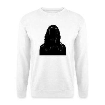 Sillouhette Frau - Unisex Pullover - Weiß - Vorne