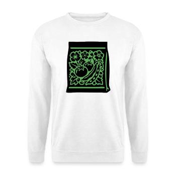 Saatgut Tüte Tomaten Gemüse - Unisex Pullover - Weiß - Vorne