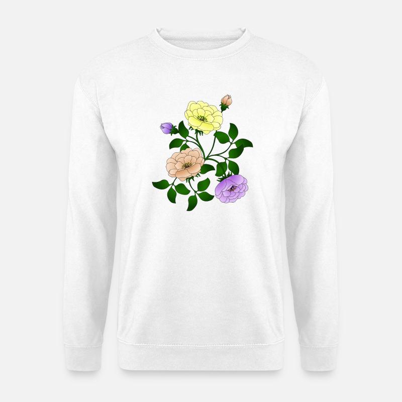 Blumen - Unisex Pullover - Weiß
