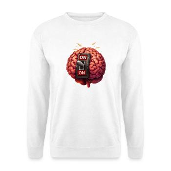 Brain on - always - Unisex Sweatshirt - white - Front