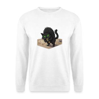 Aggro Cat on Persian Rug - Unisex Sweatshirt - white - Front