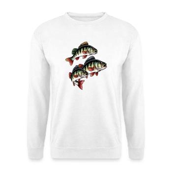 Pêche à la perche - Sweat-shirt Unisexe - blanc - Devant