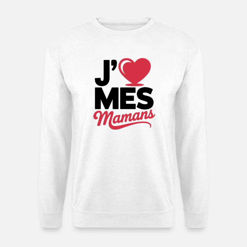 Aime_mes_mamans - Unisex Sweatshirt - white