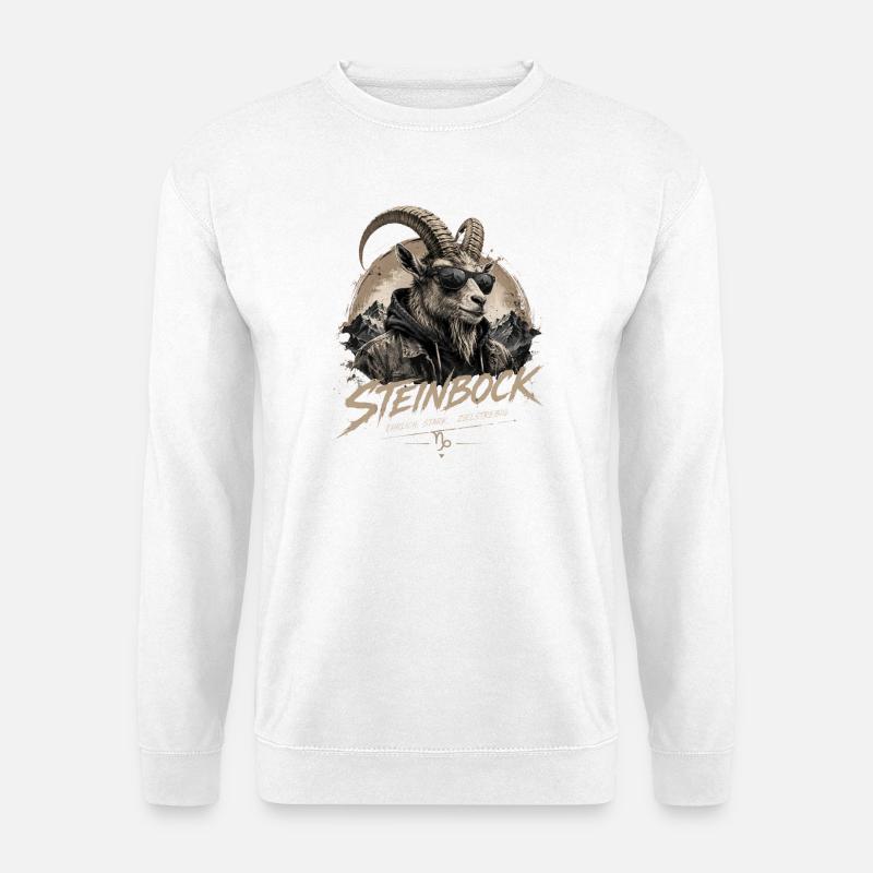 Steinbock Style - Unisex Pullover - Weiß