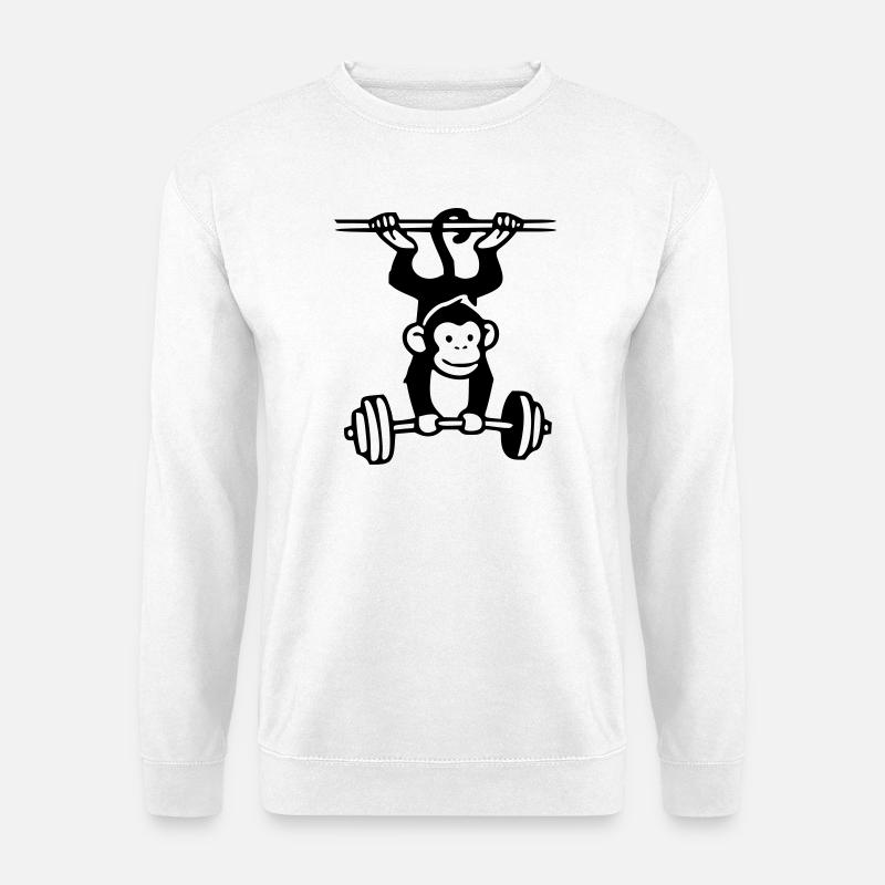 Pouvoir de primate - Singe d’arène - Sweat-shirt Unisexe - blanc