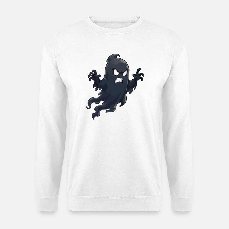 Angry Shadow Ghost - Unisex Sweatshirt - white