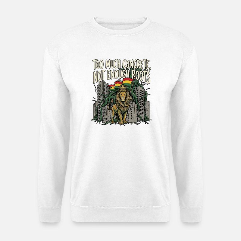 More Roots Lion - Unisex Pullover - Weiß