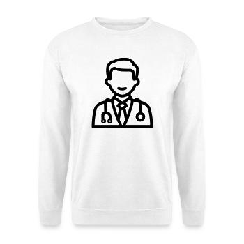 médecin - Sweat-shirt Unisexe - blanc - Devant
