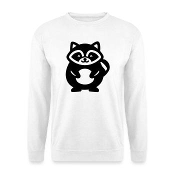 raccoon - Unisex Sweatshirt - white - Front
