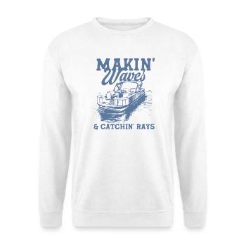 Ondes créantes et rayons récepteurs - Sweat-shirt Unisexe - blanc - Devant