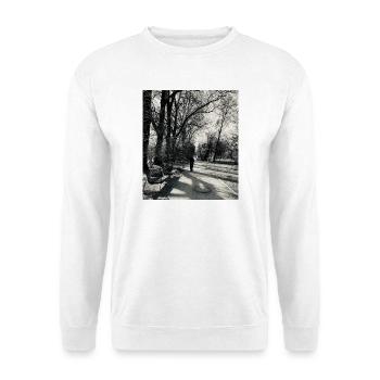 Une promenade solitaire dans le parc - Sweat-shirt Unisexe - blanc - Devant
